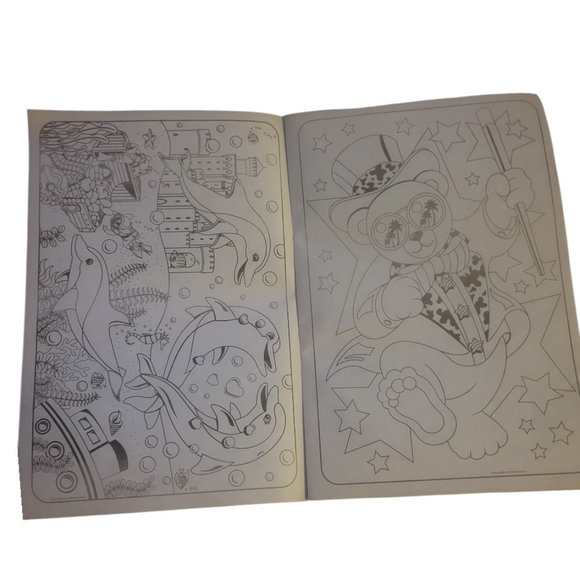 NEW 2023 Lisa Frank Giant Color & Activity Book Vibrant Colors Bug Alien Peace - Picture 6 of 16